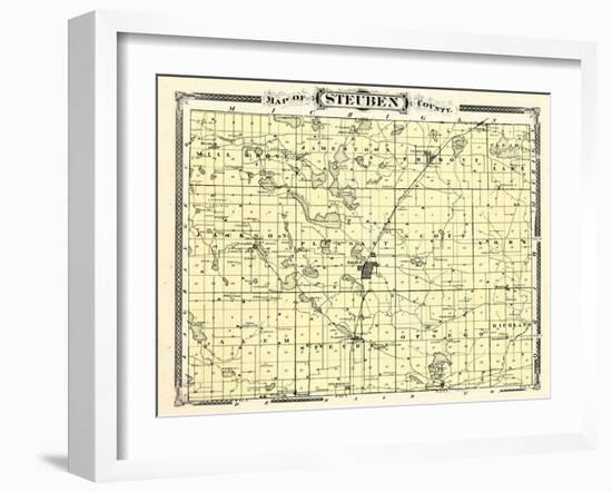 1876, Steuben County, Indiana, United States-null-Framed Giclee Print