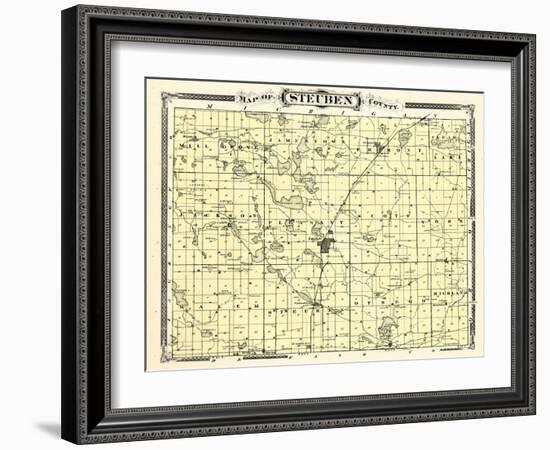 1876, Steuben County, Indiana, United States-null-Framed Giclee Print