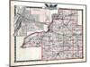 1876, Tazewell County Map, Illinois, United States-null-Mounted Giclee Print