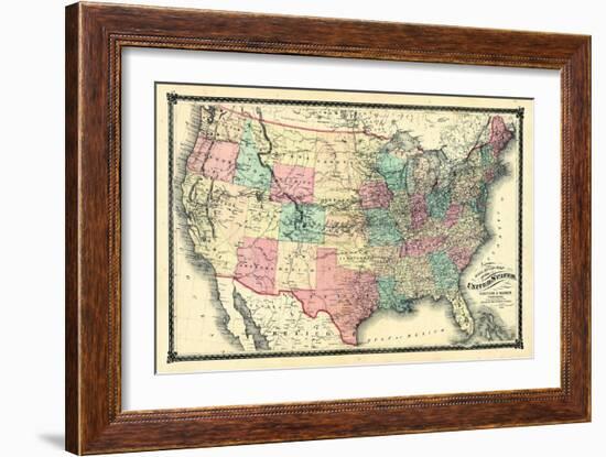 1876, United States Railroad, Missouri, United States-null-Framed Giclee Print