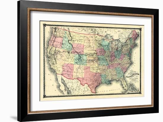 1876, United States Railroad, Missouri, United States-null-Framed Giclee Print