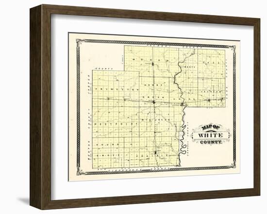 1876, White County, Indiana, United States-null-Framed Giclee Print