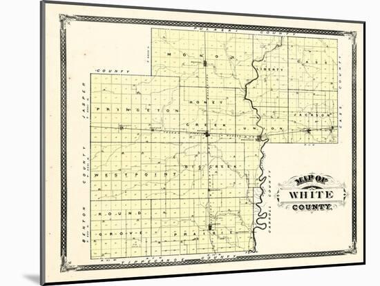 1876, White County, Indiana, United States-null-Mounted Giclee Print