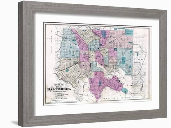 1877, Baltimore City, Maryland, United States-null-Framed Giclee Print