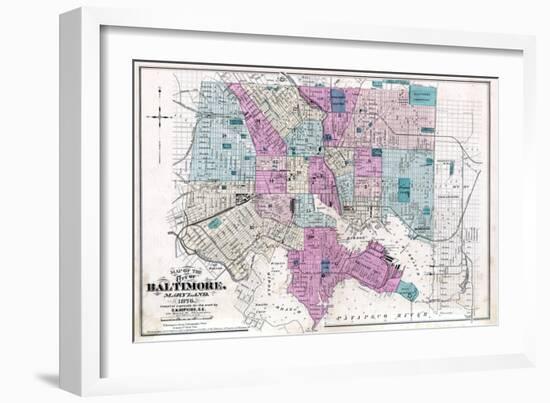 1877, Baltimore City, Maryland, United States-null-Framed Giclee Print