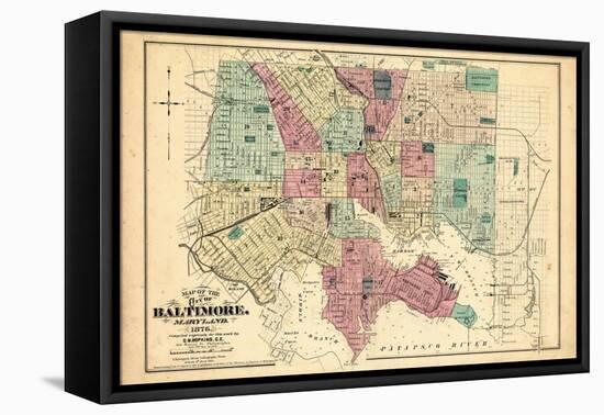 1877, Baltimore, Maryland, United States-null-Framed Premier Image Canvas