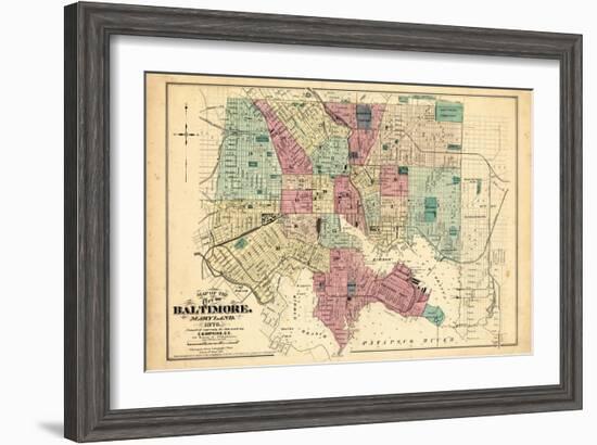 1877, Baltimore, Maryland, United States-null-Framed Giclee Print