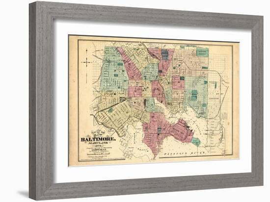 1877, Baltimore, Maryland, United States-null-Framed Giclee Print