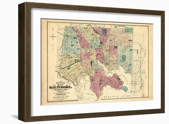 1877, Baltimore, Maryland, United States-null-Framed Giclee Print