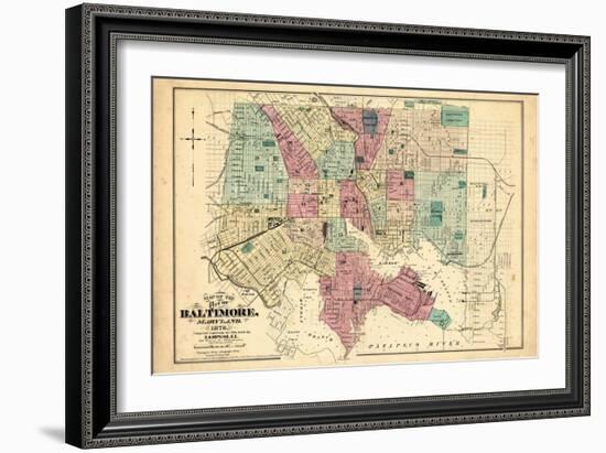 1877, Baltimore, Maryland, United States-null-Framed Giclee Print