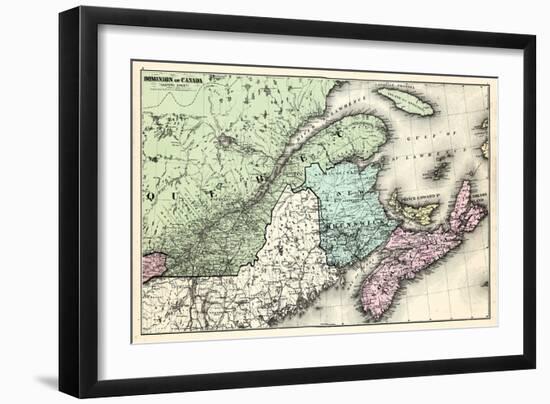 1877, Dominion of Canada - Eastern Sheet-null-Framed Giclee Print