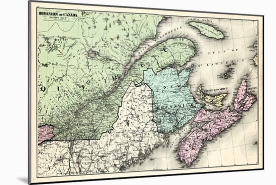 1877, Dominion of Canada - Eastern Sheet-null-Mounted Giclee Print
