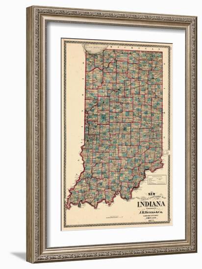 1877, Indiana State, Indiana, United States-null-Framed Giclee Print