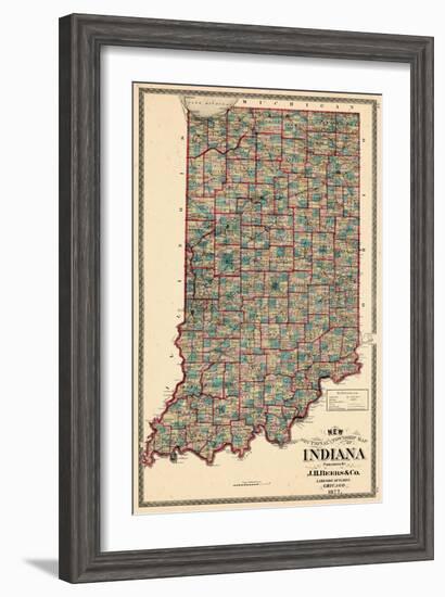 1877, Indiana State, Indiana, United States-null-Framed Giclee Print
