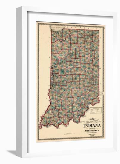 1877, Indiana State, Indiana, United States-null-Framed Giclee Print