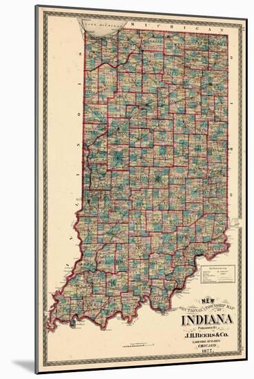 1877, Indiana State, Indiana, United States-null-Mounted Giclee Print