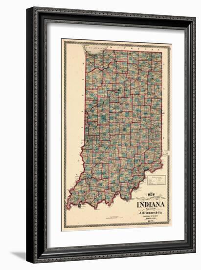 1877, Indiana State, Indiana, United States-null-Framed Giclee Print