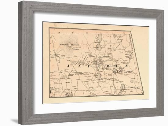 1877, Jaffrey Township, Monadnock Mountain, Long Pond, New Hampshire, United States-null-Framed Giclee Print