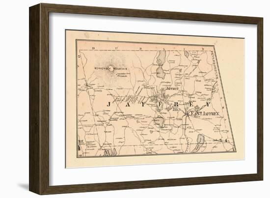 1877, Jaffrey Township, Monadnock Mountain, Long Pond, New Hampshire, United States-null-Framed Giclee Print