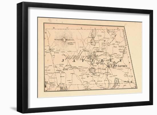 1877, Jaffrey Township, Monadnock Mountain, Long Pond, New Hampshire, United States-null-Framed Giclee Print