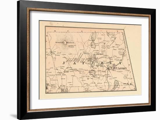 1877, Jaffrey Township, Monadnock Mountain, Long Pond, New Hampshire, United States-null-Framed Giclee Print