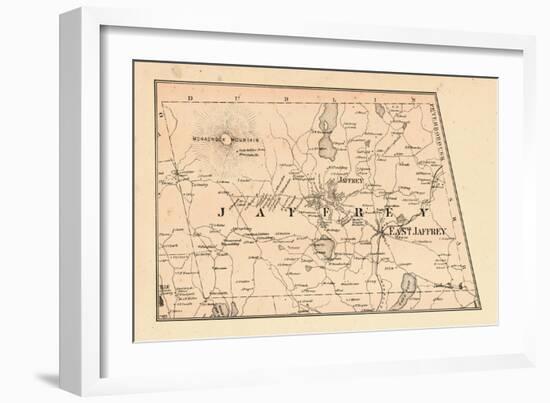 1877, Jaffrey Township, Monadnock Mountain, Long Pond, New Hampshire, United States-null-Framed Giclee Print