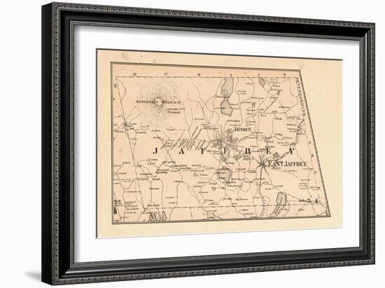 1877, Jaffrey Township, Monadnock Mountain, Long Pond, New Hampshire, United States-null-Framed Giclee Print