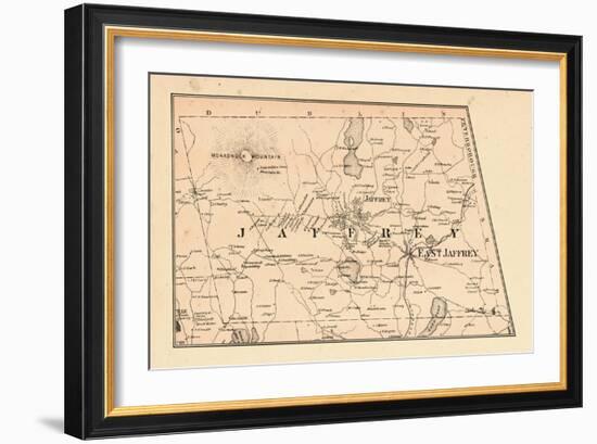 1877, Jaffrey Township, Monadnock Mountain, Long Pond, New Hampshire, United States-null-Framed Giclee Print