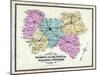 1877, Kentucky Counties Outline Map, Kentucky, United States-null-Mounted Giclee Print