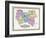 1877, Kentucky Counties Outline Map, Kentucky, United States-null-Framed Giclee Print