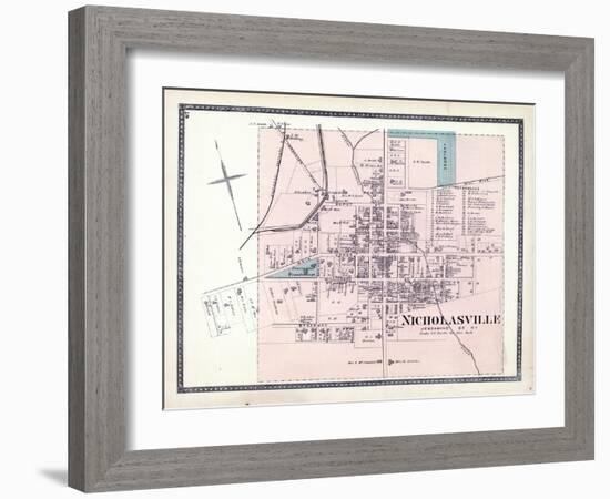 1877, Nicholasville, Kentucky, United States-null-Framed Giclee Print