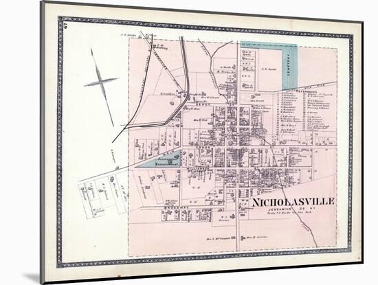 1877, Nicholasville, Kentucky, United States-null-Mounted Giclee Print