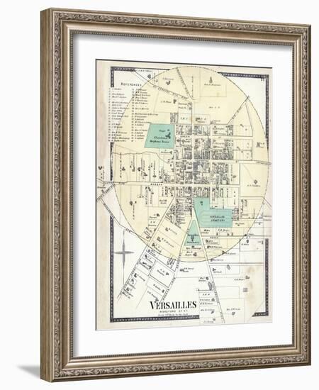 1877, Versailles, Kentucky, United States-null-Framed Giclee Print