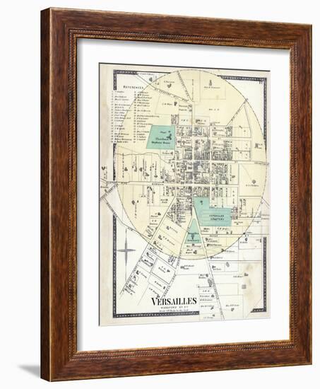 1877, Versailles, Kentucky, United States-null-Framed Giclee Print