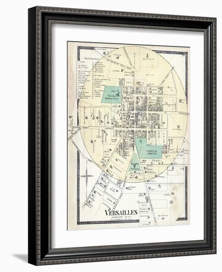 1877, Versailles, Kentucky, United States-null-Framed Giclee Print