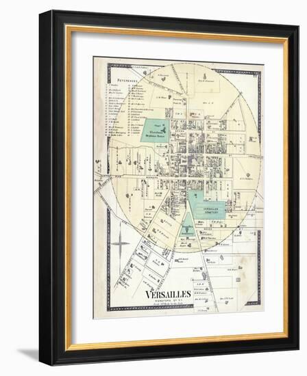 1877, Versailles, Kentucky, United States-null-Framed Giclee Print