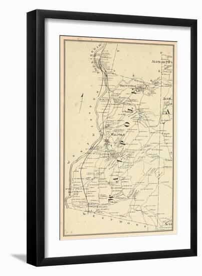 1877, Walpole Township, Alsted, Drewsville, New Hampshire, United States-null-Framed Giclee Print