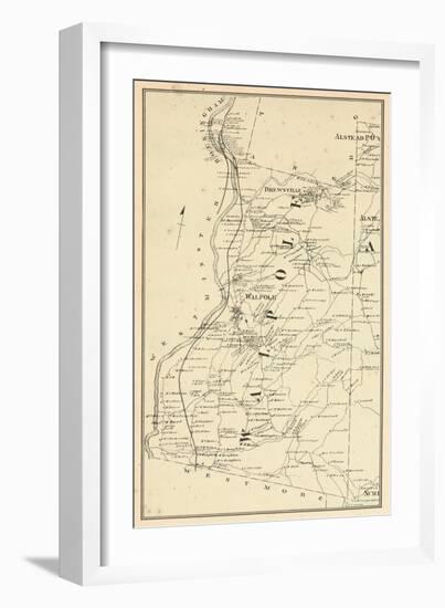 1877, Walpole Township, Alsted, Drewsville, New Hampshire, United States-null-Framed Giclee Print