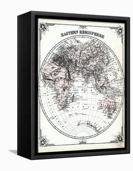 1878, Eastern Hemisphere-null-Framed Premier Image Canvas