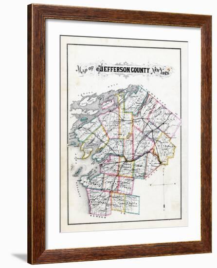 1878, Jefferson County Map, New York, United States-null-Framed Giclee Print