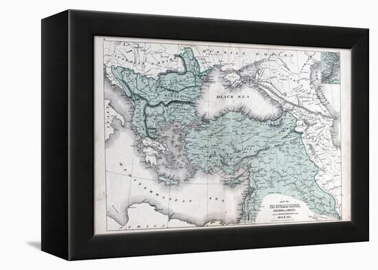 1878, The Ottoman Empire, Kingdom of Greece, Black Sea-null-Framed Premier Image Canvas