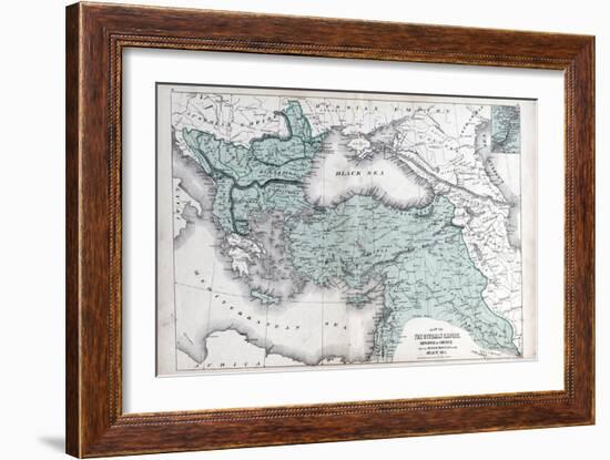 1878, The Ottoman Empire, Kingdom of Greece, Black Sea-null-Framed Giclee Print