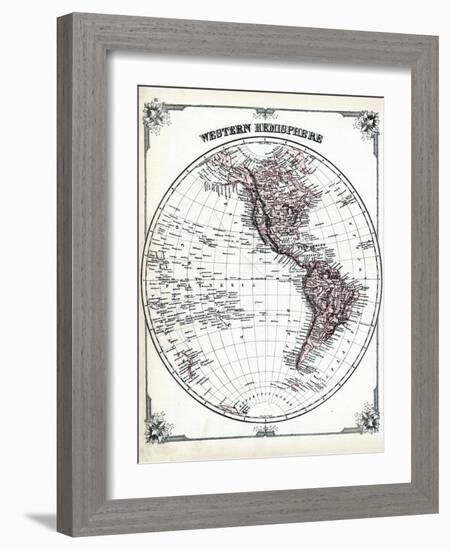 1878, Western Hemisphere-null-Framed Giclee Print