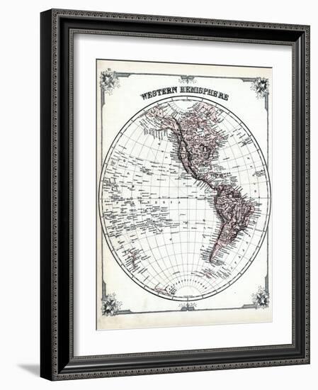 1878, Western Hemisphere-null-Framed Giclee Print