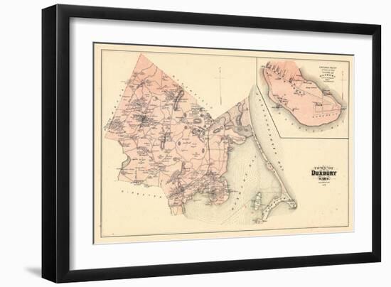 1879, Duxbury Town, Duxbury Village, Massachusetts, United States-null-Framed Giclee Print