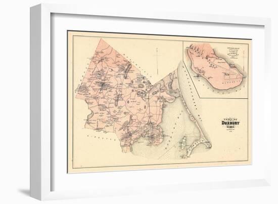 1879, Duxbury Town, Duxbury Village, Massachusetts, United States-null-Framed Giclee Print