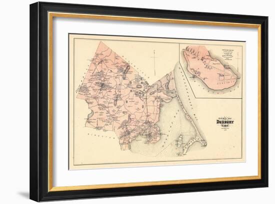 1879, Duxbury Town, Duxbury Village, Massachusetts, United States-null-Framed Giclee Print