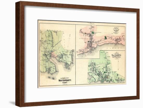 1879, Mattapoisett Town, Sippican, Old Landing Village, Mattapoisett, Massachusetts, Unite States-null-Framed Giclee Print