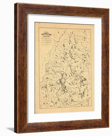 1879, Moosehead Lake, Maine-null-Framed Giclee Print