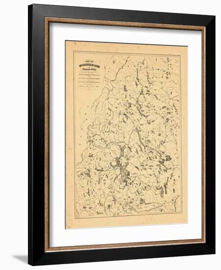 1879, Moosehead Lake, Maine-null-Framed Giclee Print